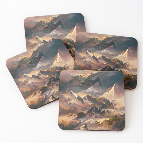 Item preview, Mountains Fantasy Art style Art designed and sold by NeuralProd.
