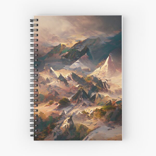Item preview, Mountains Fantasy Art style Art designed and sold by NeuralProd.