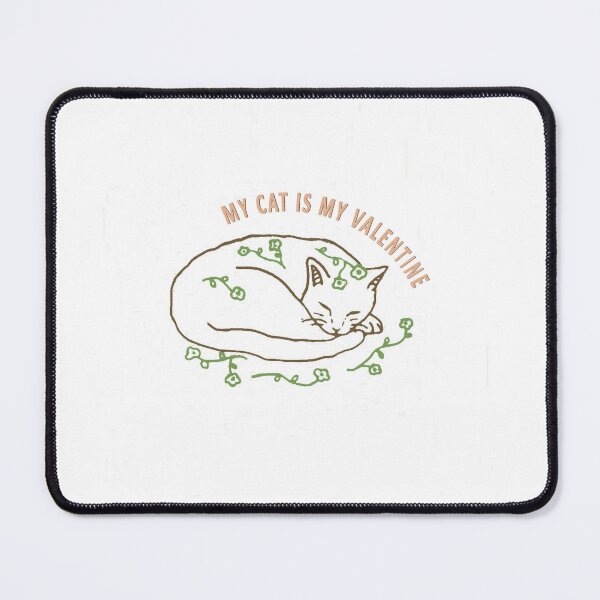 Item preview, cat is my valentine designed and sold by Rawan Alghunmien.