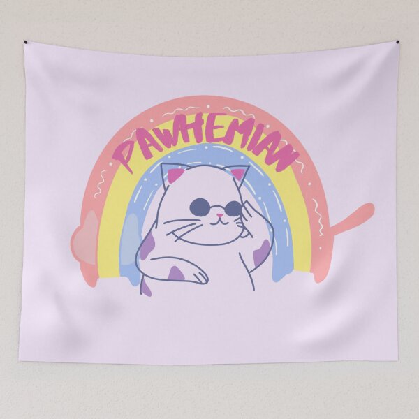 Item preview, pawhemian cat designed and sold by authenticshop.