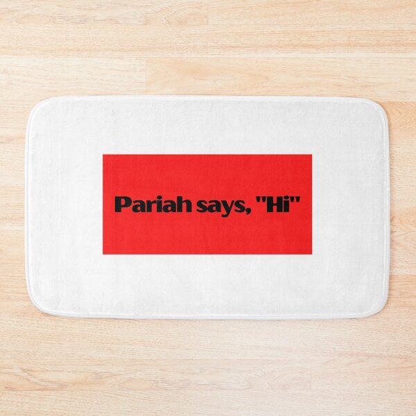 Item preview, Pariah Says, "Hi", Funny Quote, Social Outcast, On the Outside, Red designed and sold by Coralgb.