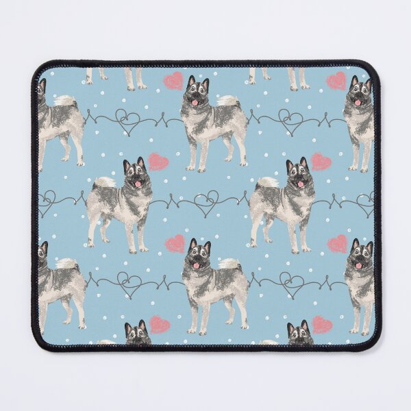 Item preview, Love Norwegian Elkhound Dog - Baby Blue designed and sold by Lulupainting.