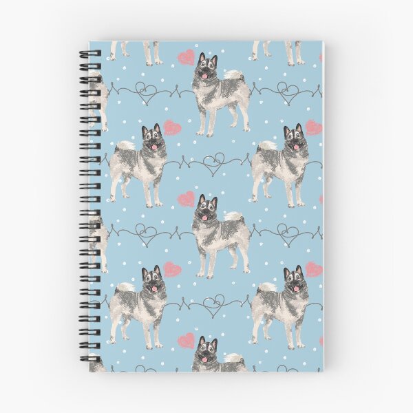 Item preview, Love Norwegian Elkhound Dog - Baby Blue designed and sold by Lulupainting.