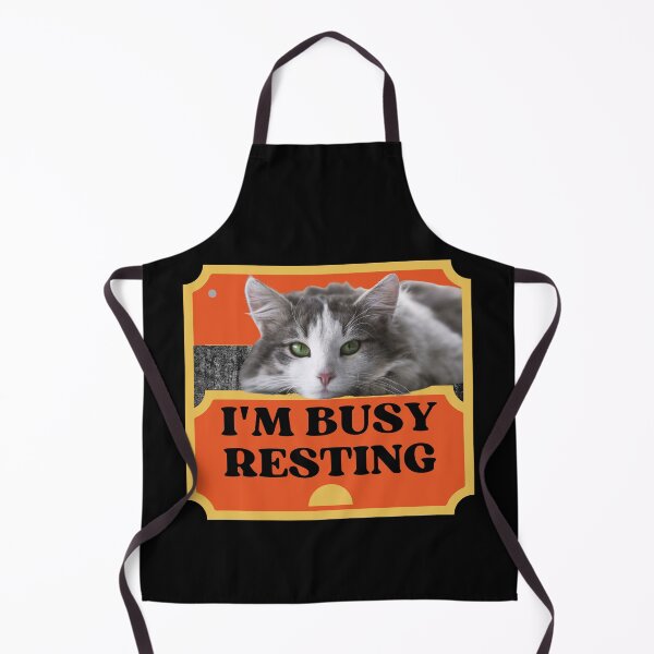 Item preview, IM BUSY RESTING - Funny Cat Pictures with Captions and Cat Sayings designed and sold by FunnyCatsFam.