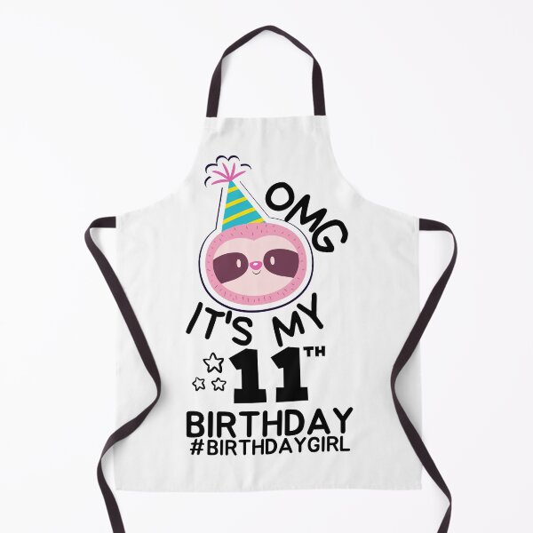 Item preview, OMG It's My 11th Birthday Shirt | 11 year old Birthday Sloth Face Premium T-Shirt designed and sold by world-of-things.