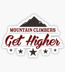 Mountain Climbers Get Higher Sticker