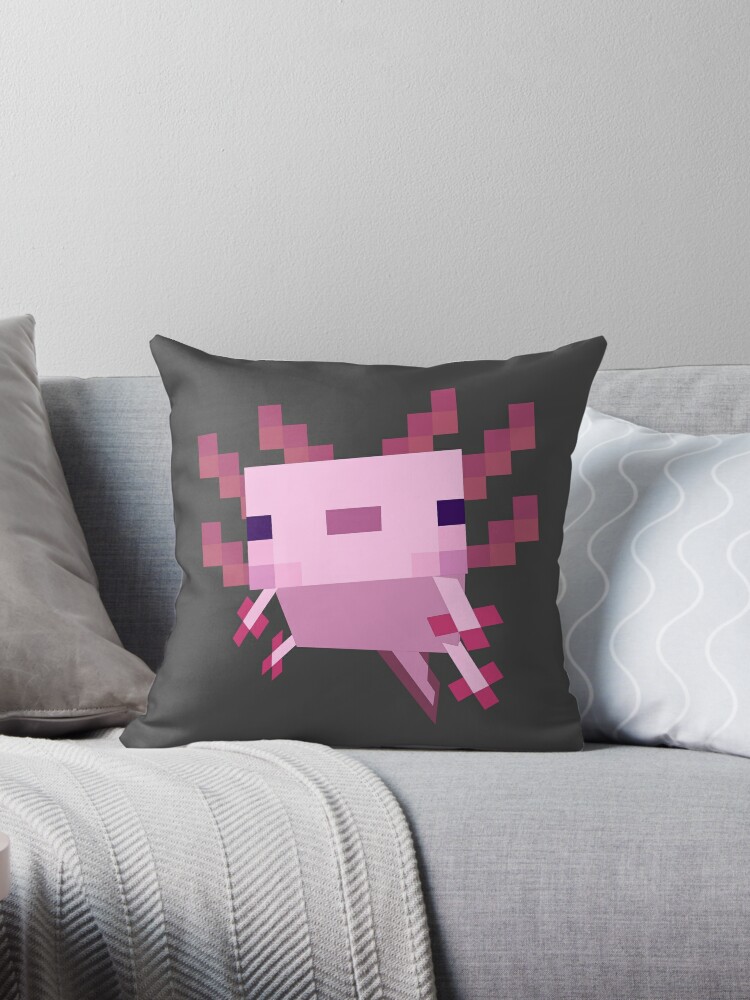 minecraft axolotl pillow