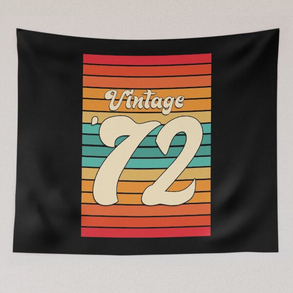 Item preview, Retro Sunset Vintage '72 Big 50th Birthday designed and sold by PeachesMommy.