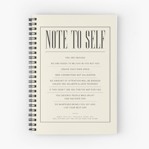 Item preview, Note To Self Women Inspirational Self Affirmation Quotes designed and sold by SuccessHunters.