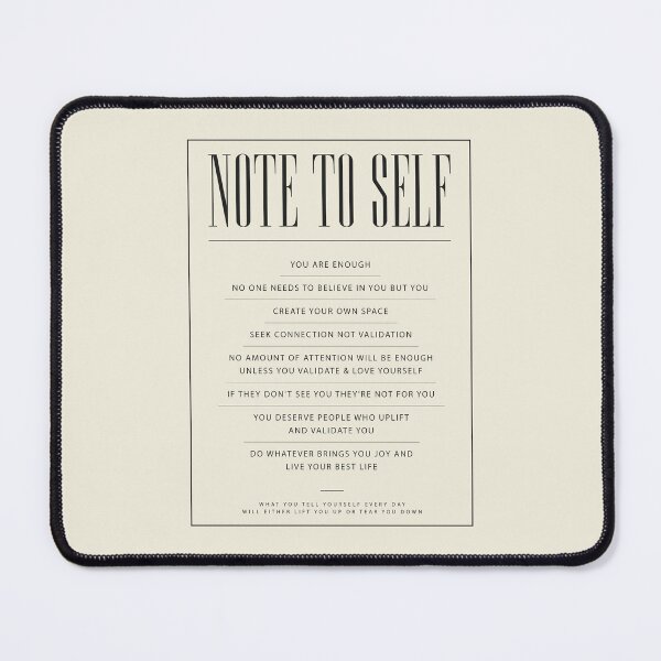 Item preview, Note To Self Women Inspirational Self Affirmation Quotes designed and sold by SuccessHunters.
