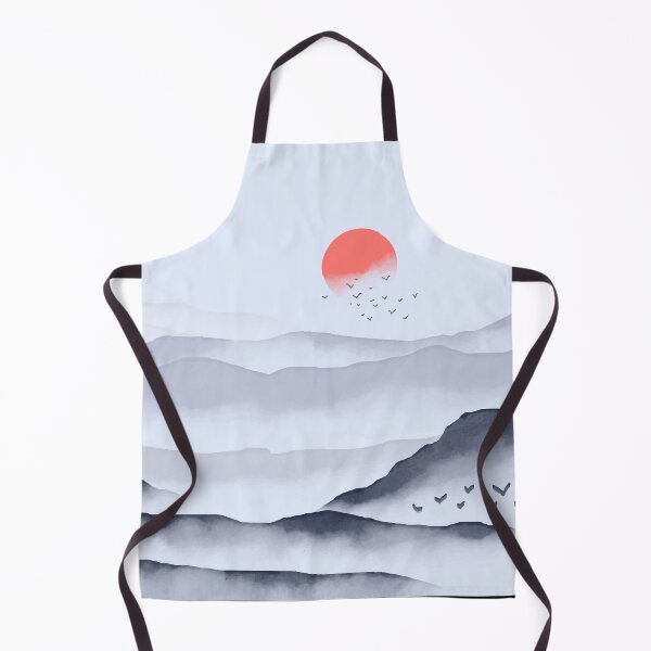 Item preview, Cloudy Mountains with glowing sun designed and sold by Dynamic-Design.