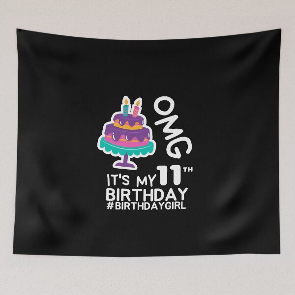 Item preview, OMG It's My 11th Birthday Shirt | 11 year old Birthday Cake Premium T-Shirt designed and sold by world-of-things.