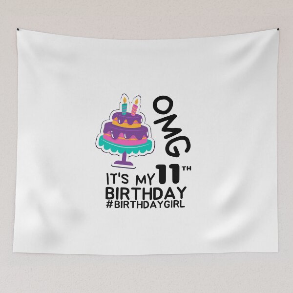 Item preview, OMG It's My 11th Birthday Shirt | 11 year old Birthday Cake Premium T-Shirt designed and sold by world-of-things.