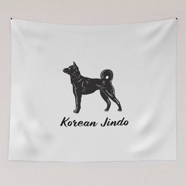 Item preview, Korean Jindo Dog Art Gift For Jindo Lovers designed and sold by JooArtPrints  ★★★★★.