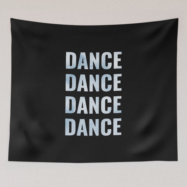 Item preview, Dance crazy slogan blue watercolor designed and sold by DanceDeck.