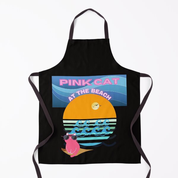 Item preview, Pink Cat at The Beach designed and sold by yassooarts.