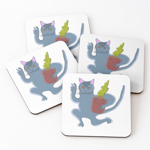 Item preview, Cat with Cactus designed and sold by Graphics Adora.
