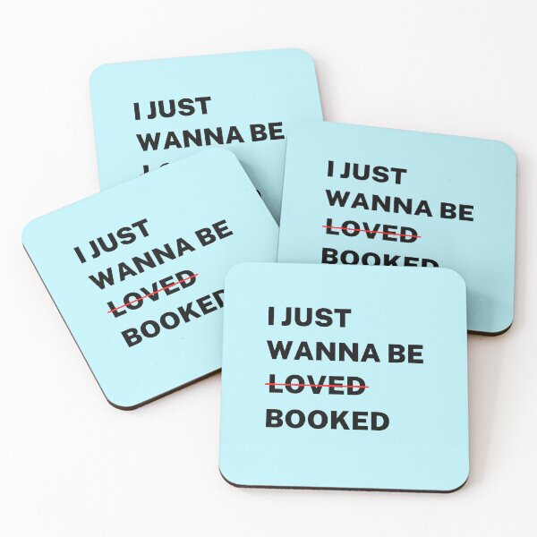 Item preview, I JUST WANNA BE BOOKED- VALENTINE'S DAY GIFT FOR BOOKLOVERS designed and sold by The Bookworm Store.