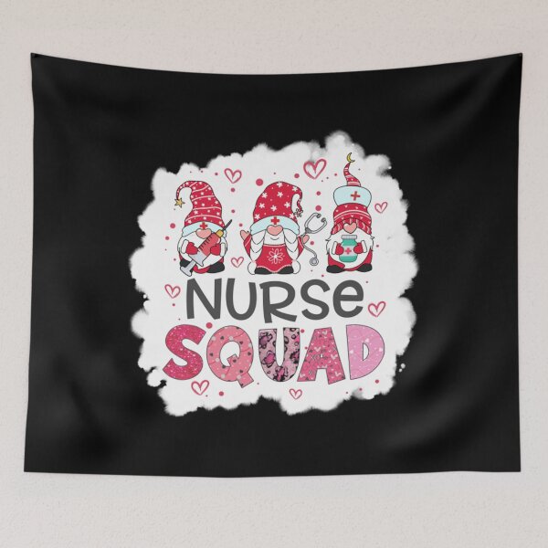 Item preview, Bleached Nurse Squad Gnomies Funny Nurse Stethoscope Heart Valentines Day designed and sold by gonzalezme689.