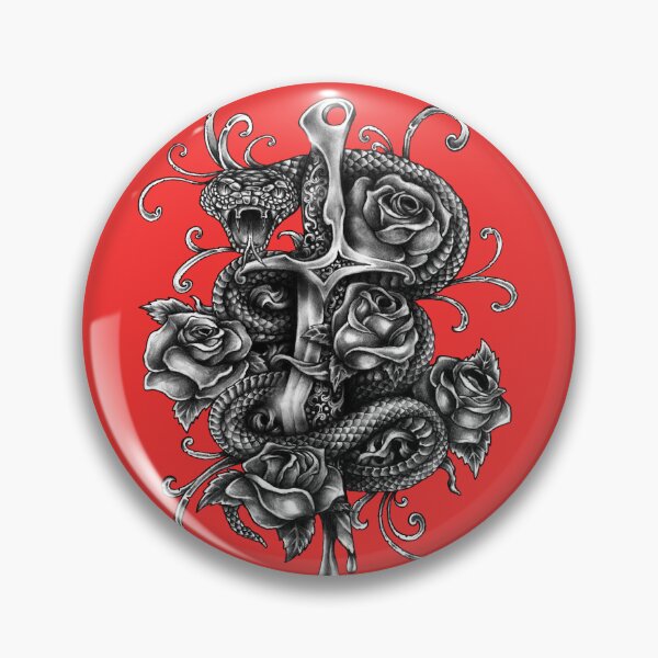 Item preview, Dagger Snake and Roses - Outsider designed and sold by Macspayne.