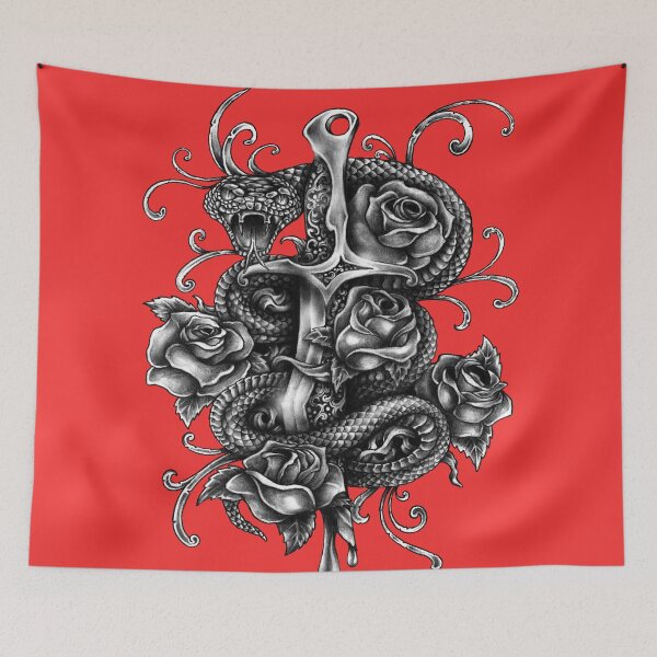 Item preview, Dagger Snake and Roses - Outsider designed and sold by Macspayne.