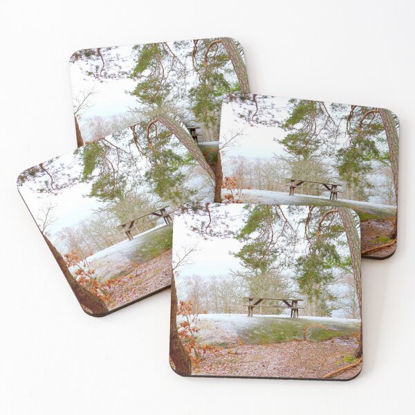 Item preview, Sweden winter empty bench designed and sold by Suzielie.