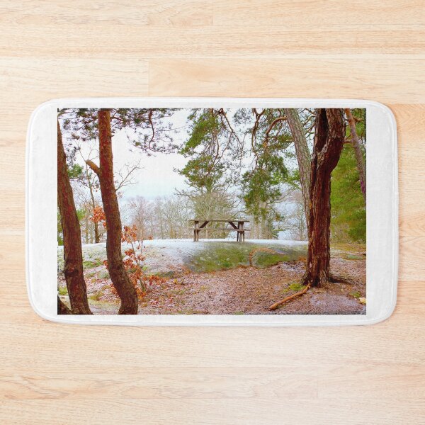 Item preview, Sweden winter empty bench designed and sold by Suzielie.