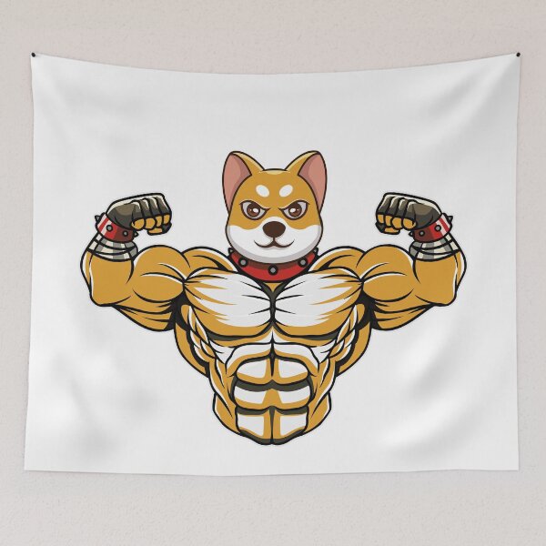 Item preview, Muscle Shiba Inu- Bodybuilding, Fitness, Powerlifting, Crossfit, Strongman designed and sold by BarbellProject.