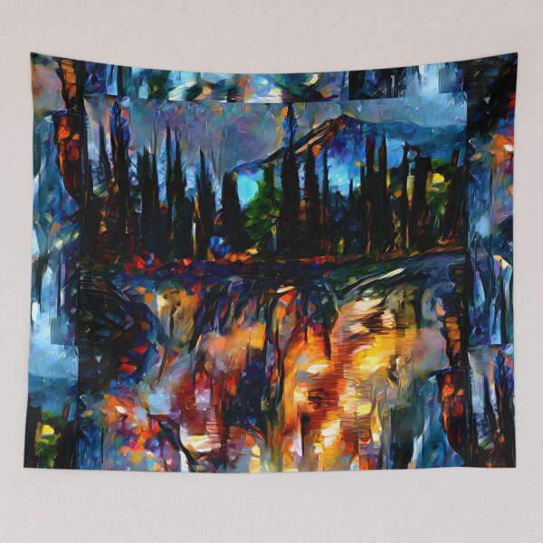 Item preview, AI Generated Style Transfer Art, Waterfall Lights  designed and sold by ACC .