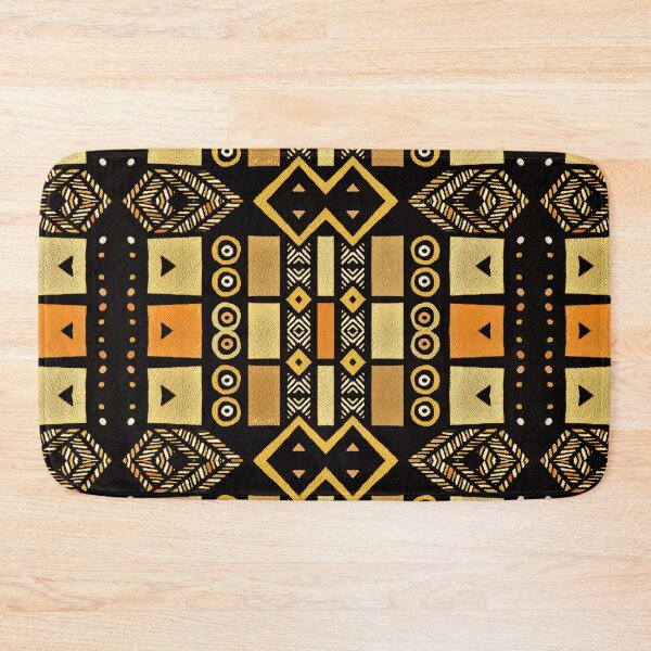 Item preview, Earth Colours Modern African Boho Mudcloth Style Check Patterns designed and sold by Tony Cisse.