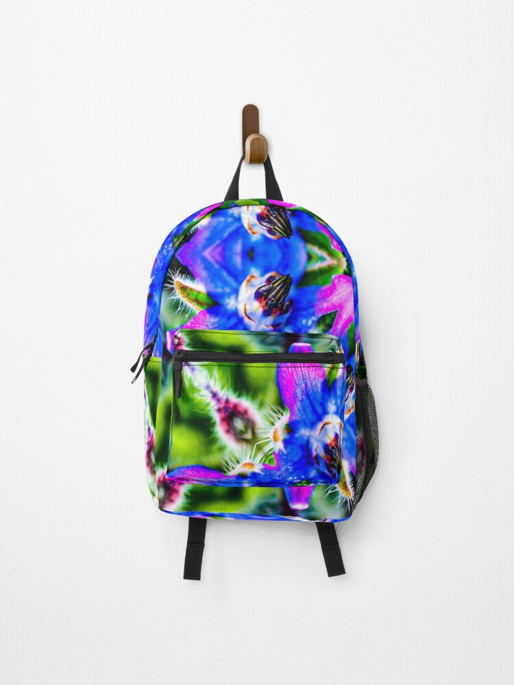 Thumbnail 1 of 3, Backpack, Delicious borage vegetable pattern. designed and sold by Patternflower.