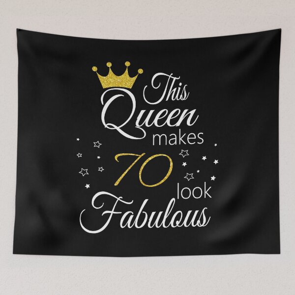 Item preview, This Queen Makes 70 Look Fabulous designed and sold by PeachesMommy.
