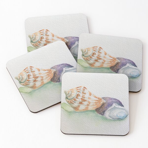 Item preview, Seashells and Glass designed and sold by Martha MacKinnon.