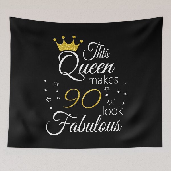 Item preview, This Queen Makes 90 Look Fabulous designed and sold by PeachesMommy.