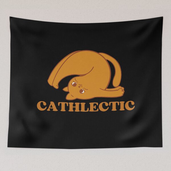 Item preview, CATHLETIC - Funny Cat Pictures with Captions and Cat Sayings designed and sold by FunnyCatsFam.