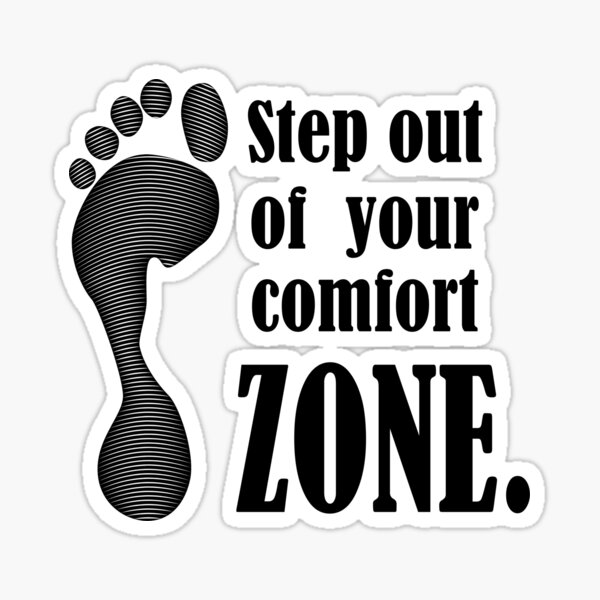 Comfort Zone Stickers For Sale Redbubble