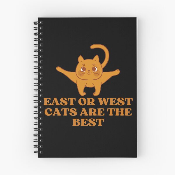 Item preview, EAST OR WEST CATS ARE THE BEST - Funny Cat Pictures with Captions and Cat Sayings designed and sold by FunnyCatsFam.