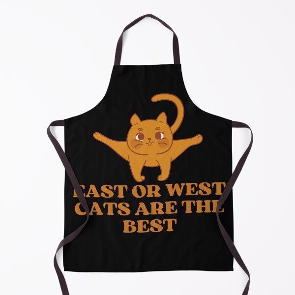 Item preview, EAST OR WEST CATS ARE THE BEST - Funny Cat Pictures with Captions and Cat Sayings designed and sold by FunnyCatsFam.