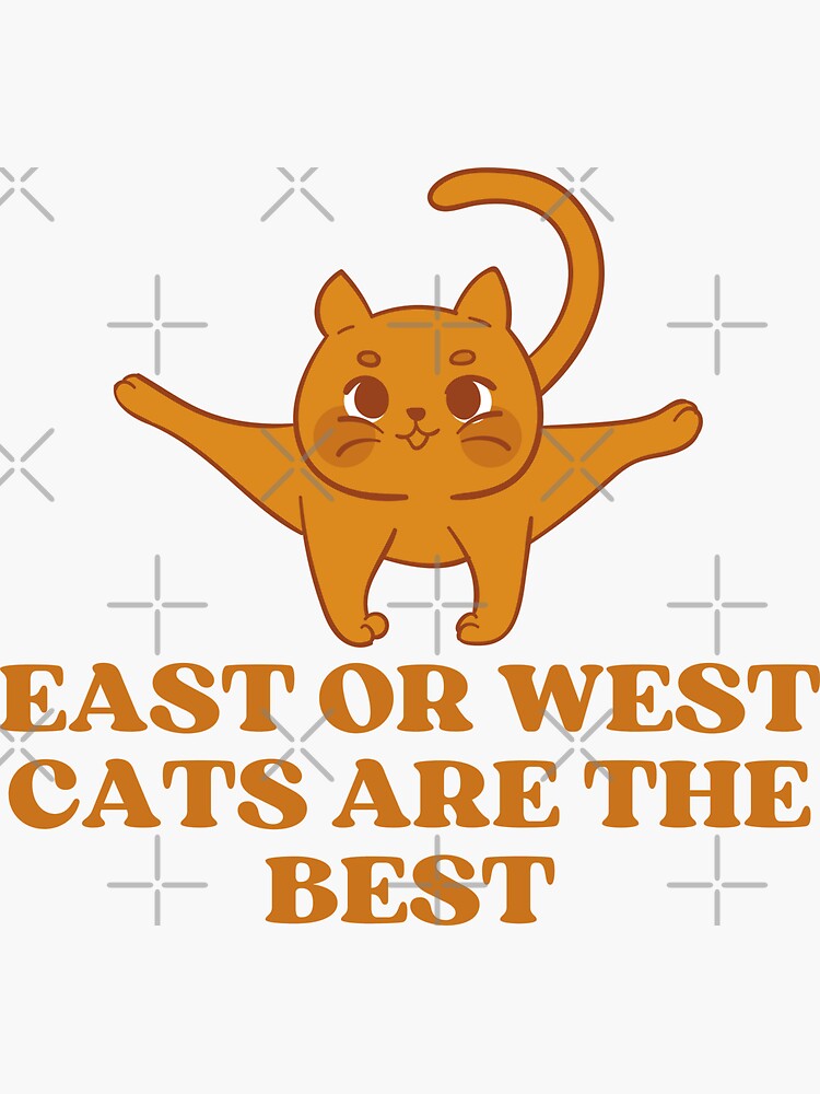 "EAST OR WEST CATS ARE THE BEST Funny Cat Pictures with Captions and