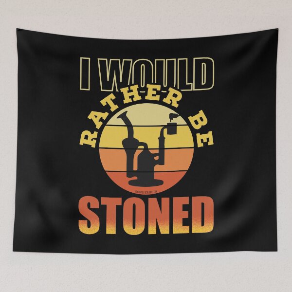 Item preview, Retro Vintage Sunset orange Dab Rig-I would rather be stoned designed and sold by YomeHayin.