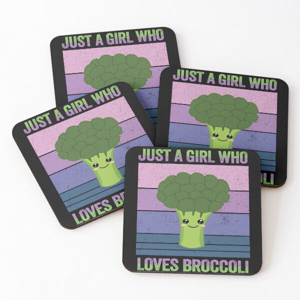 Item preview, Just a Girl Who Loves Broccoli Funny Vintage Broccoli Gift designed and sold by SaliDesigner.