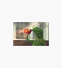 Kermit sipping tea Art Board