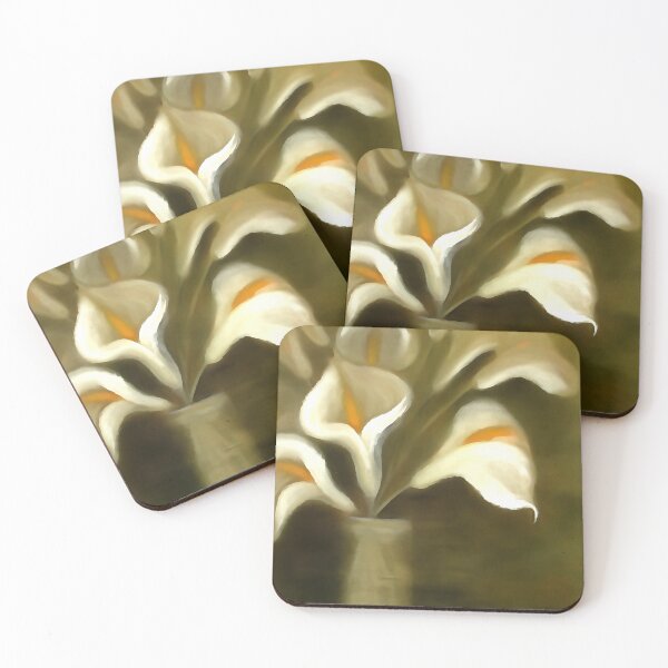 Item preview, Calla Cut Flowers In A Vase Artistic Still Life designed and sold by taiche.