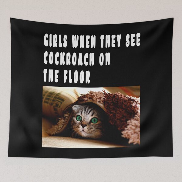 Item preview, GIRLS WHEN THEY SEE COCKROACH ON THE FLOOR . designed and sold by GOLDFAMILYSHOP.