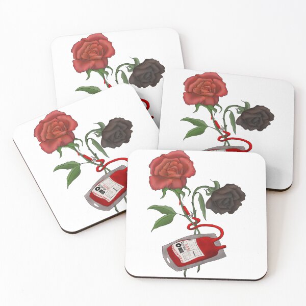 Item preview, Blood - Hidden Roses (Black Background)   designed and sold by ColorSpacePro.