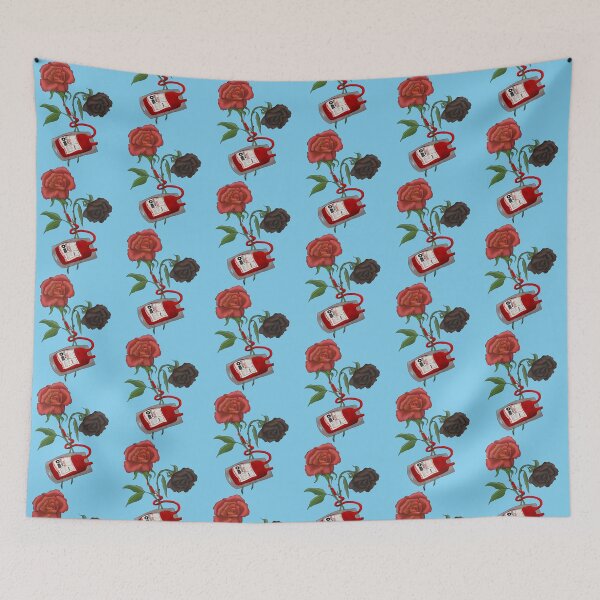 Item preview, Blood - Hidden Roses (Black Background)   designed and sold by ColorSpacePro.