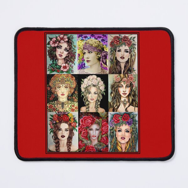 Item preview, FLAPPER COLLAGE : Vintage Flower and Jewelry Print designed and sold by posterbobs.