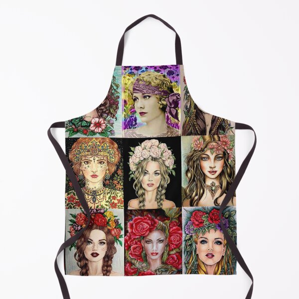 Item preview, FLAPPER COLLAGE : Vintage Flower and Jewelry Print designed and sold by posterbobs.