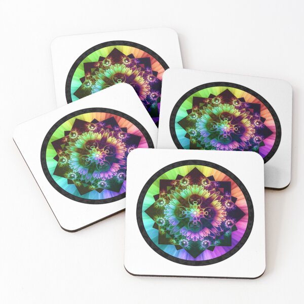 Item preview, Fleur des Vents, Rainbow Fractal Flower of Winds   designed and sold by ColorSpacePro.