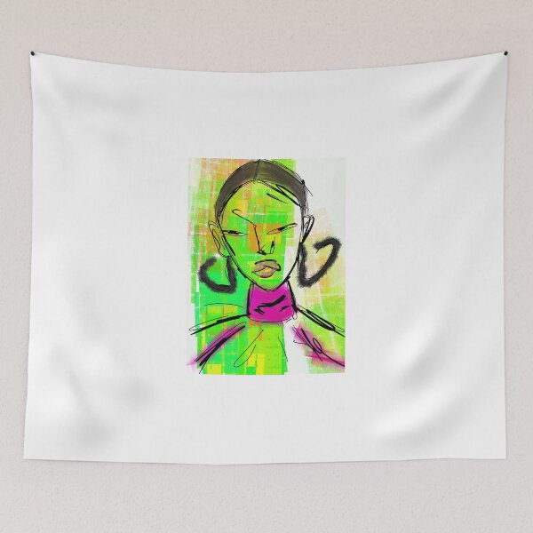 Item preview, Abstract Woman Face Drawing Portrait Fashion Illustration Minimalist  designed and sold by SuccessHunters.
